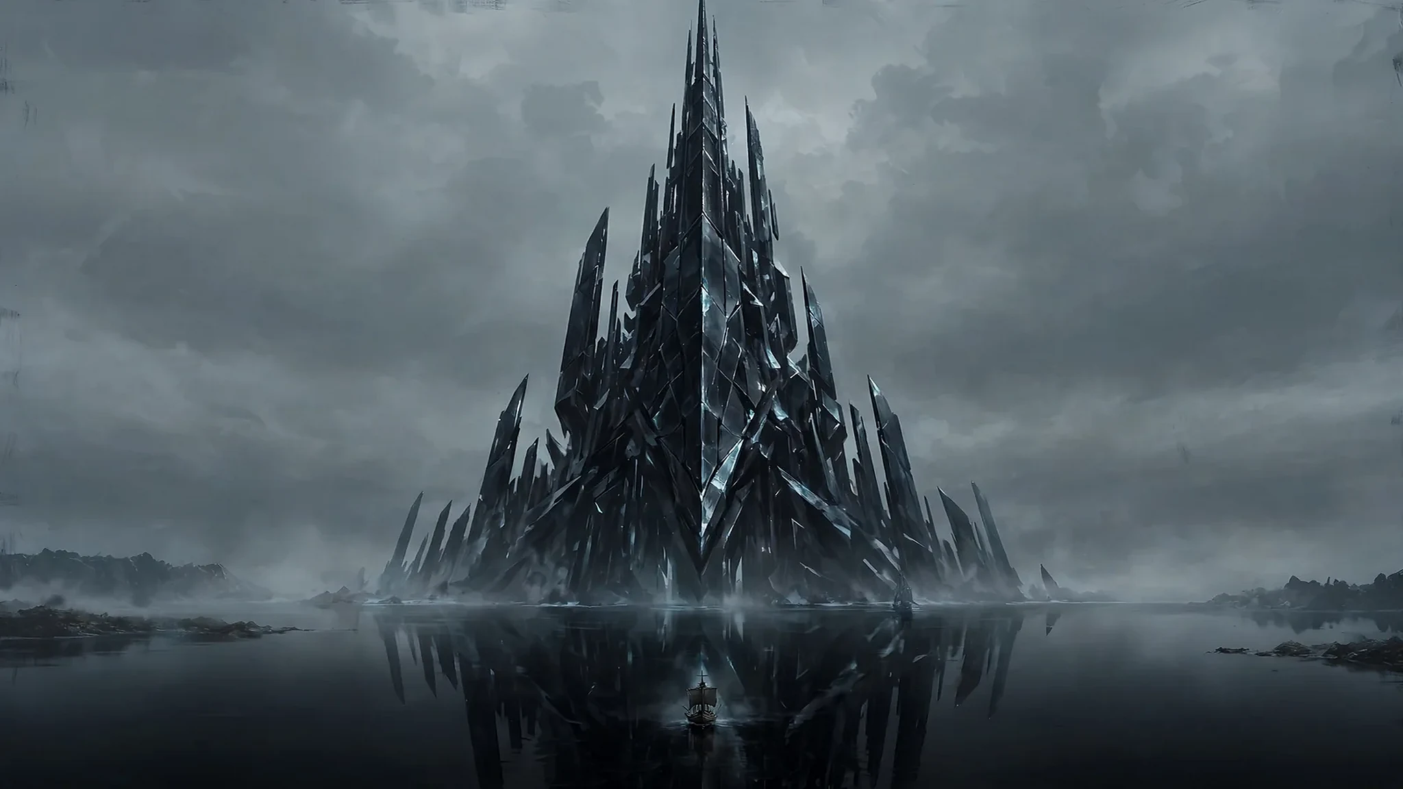 The Silent Spire rising beyond the Dead Sea